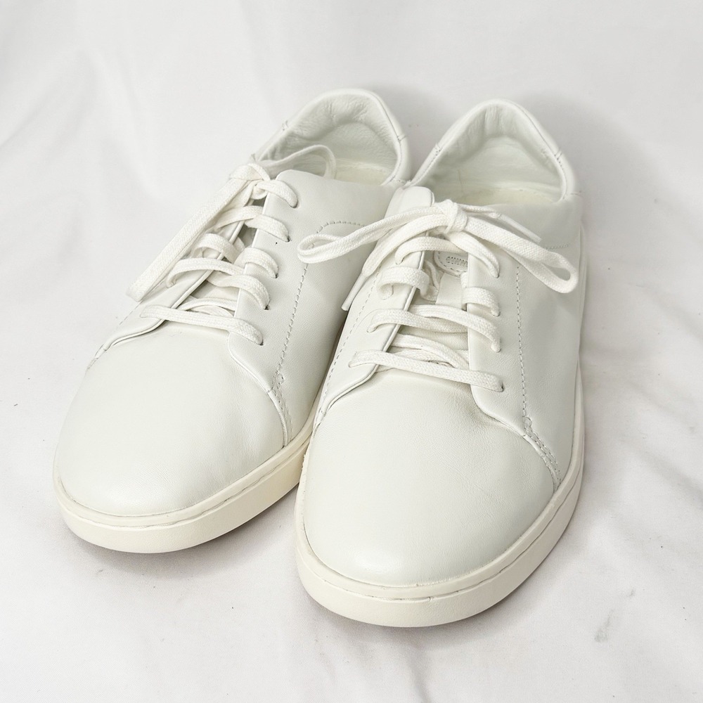 Olukai Pehuea Li 'Ili Womens Size 10 White Leather Low Top Beach Sneakers Shoes - Picture 4 of 9